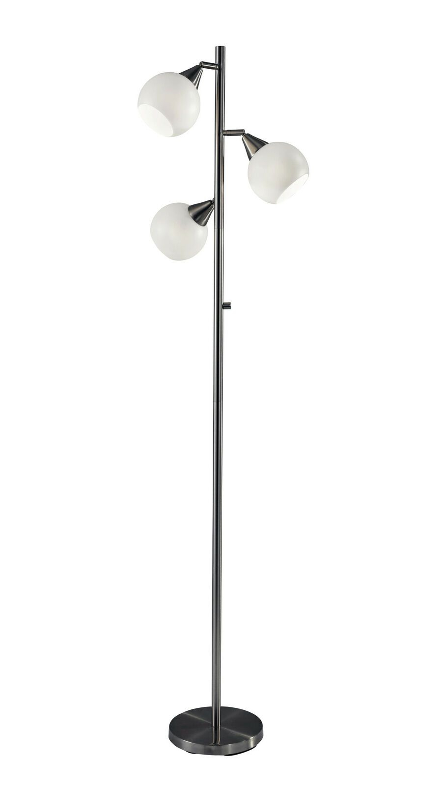 Adesso 1533 Phillip 3 Light 71 Tall Floor Lamp Steel Floor in measurements 902 X 1600