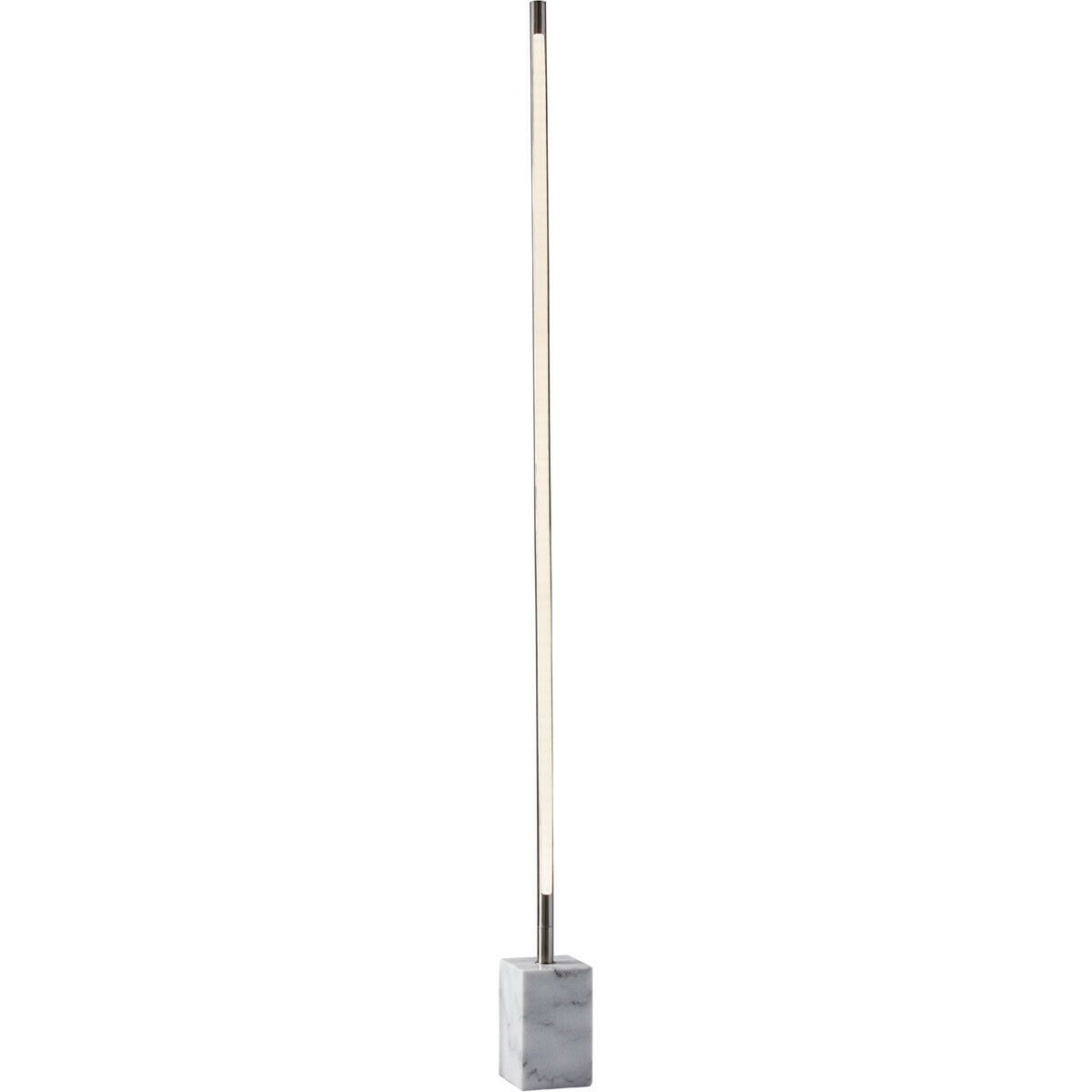 Adesso 3607 22 Felix Floor Lamp Brushed Steel And White Marble within size 1200 X 1200