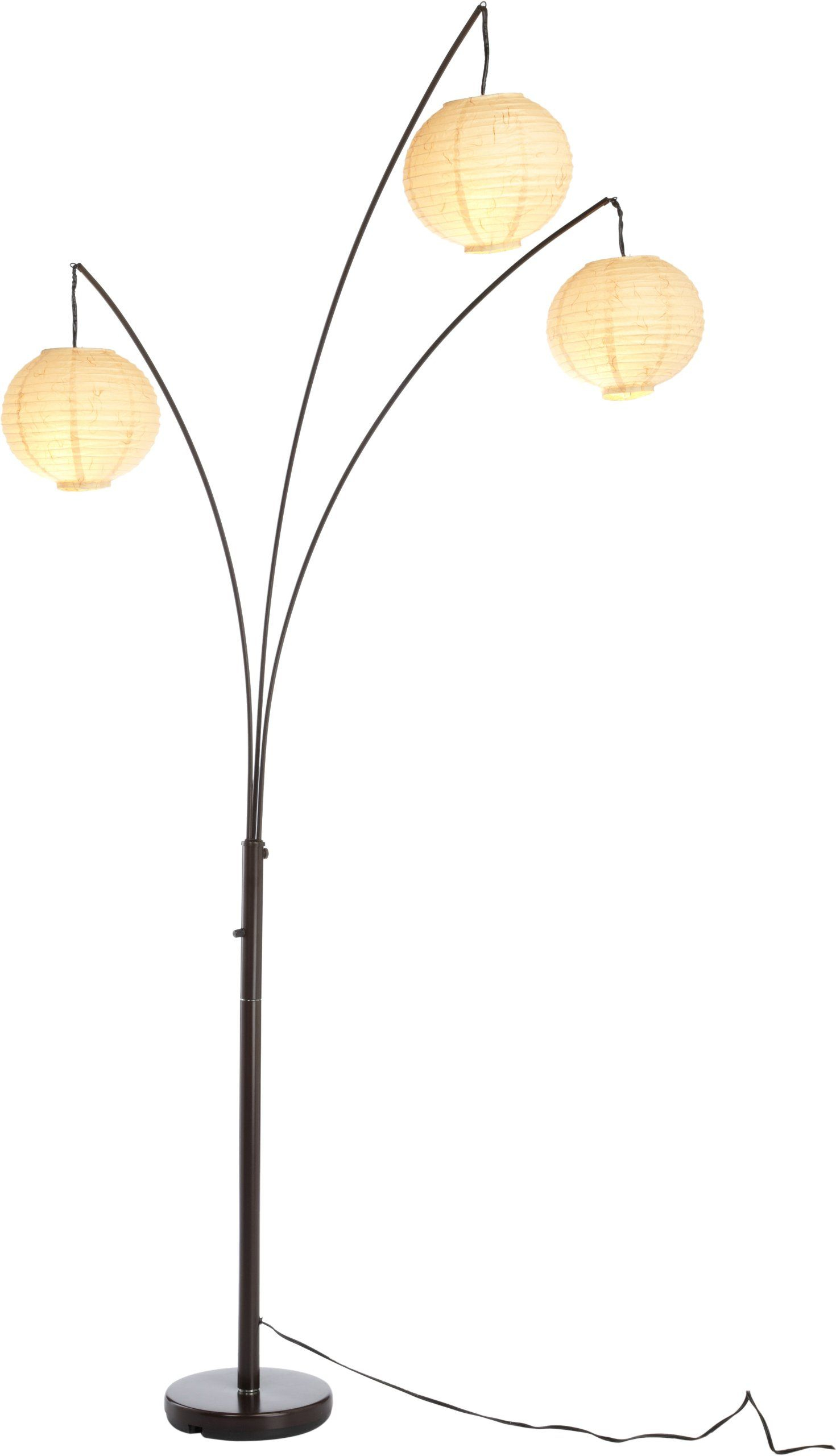 Adesso 4101 26 Spheres Arc 3 Light Floor Lamp With Rice in dimensions 1470 X 2560