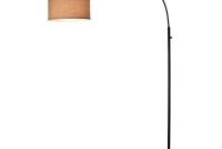 Adesso 78 In Arc Floor Lamp With Burlap Shade Af42006ab with regard to size 1000 X 1000