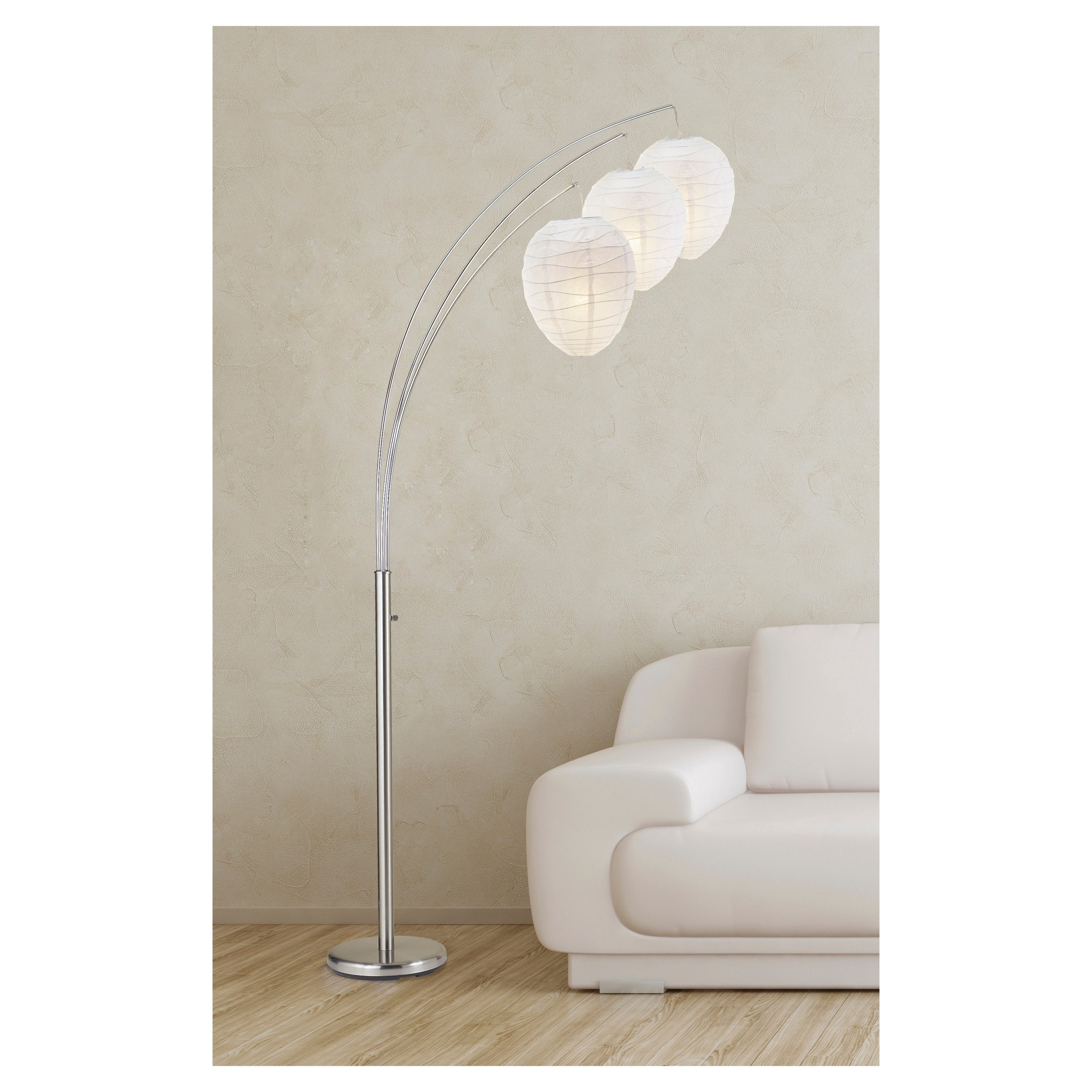 Adesso Belle Arc Lamp Silver New House Tree Floor Lamp intended for dimensions 2000 X 2000
