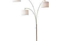 Adesso Bowery 74 In Antique Brass Floor Lamp pertaining to sizing 1000 X 1000