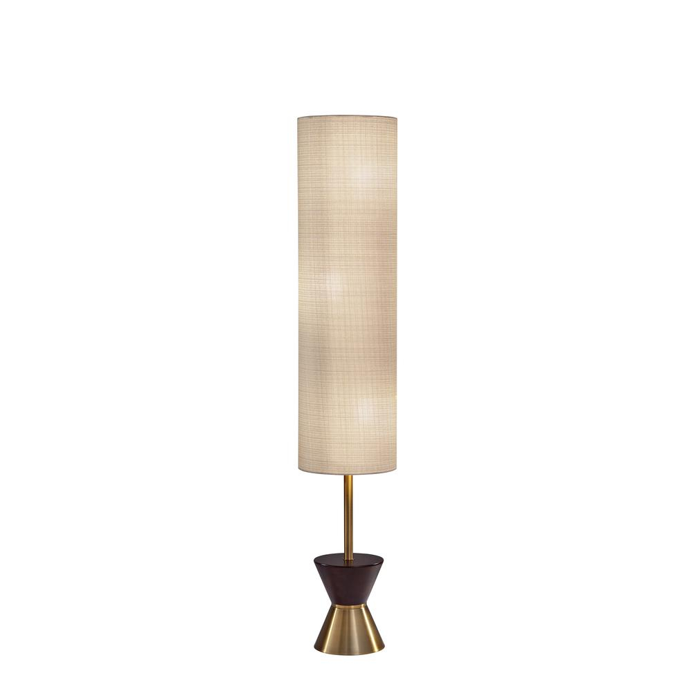 Adesso Carmen 59 In Brass Floor Lamp within sizing 1000 X 1000
