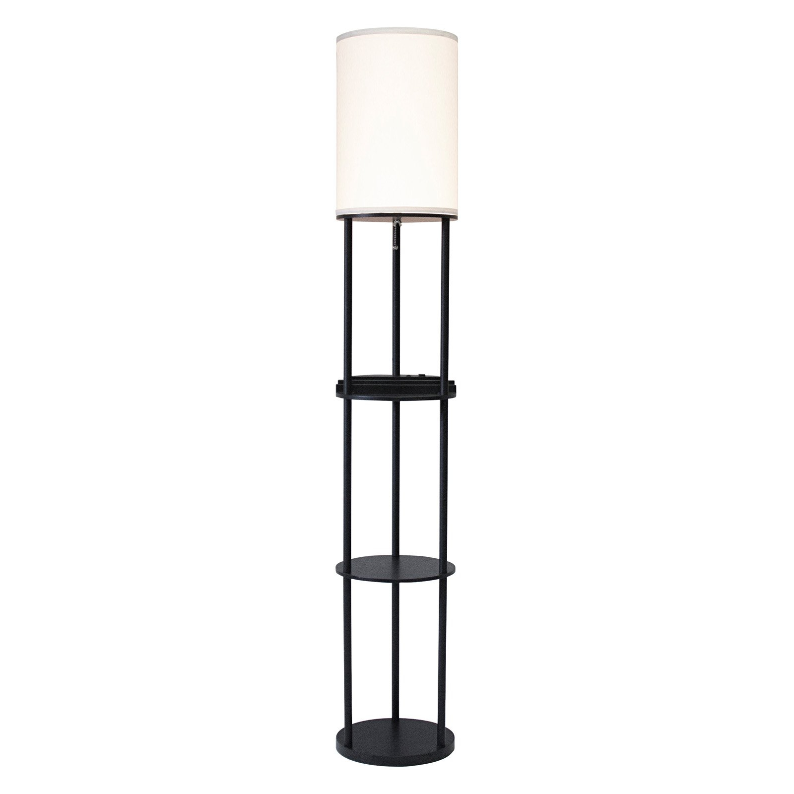 Adesso Charging Station Shelf Floor Lamp Walmart pertaining to proportions 1600 X 1600