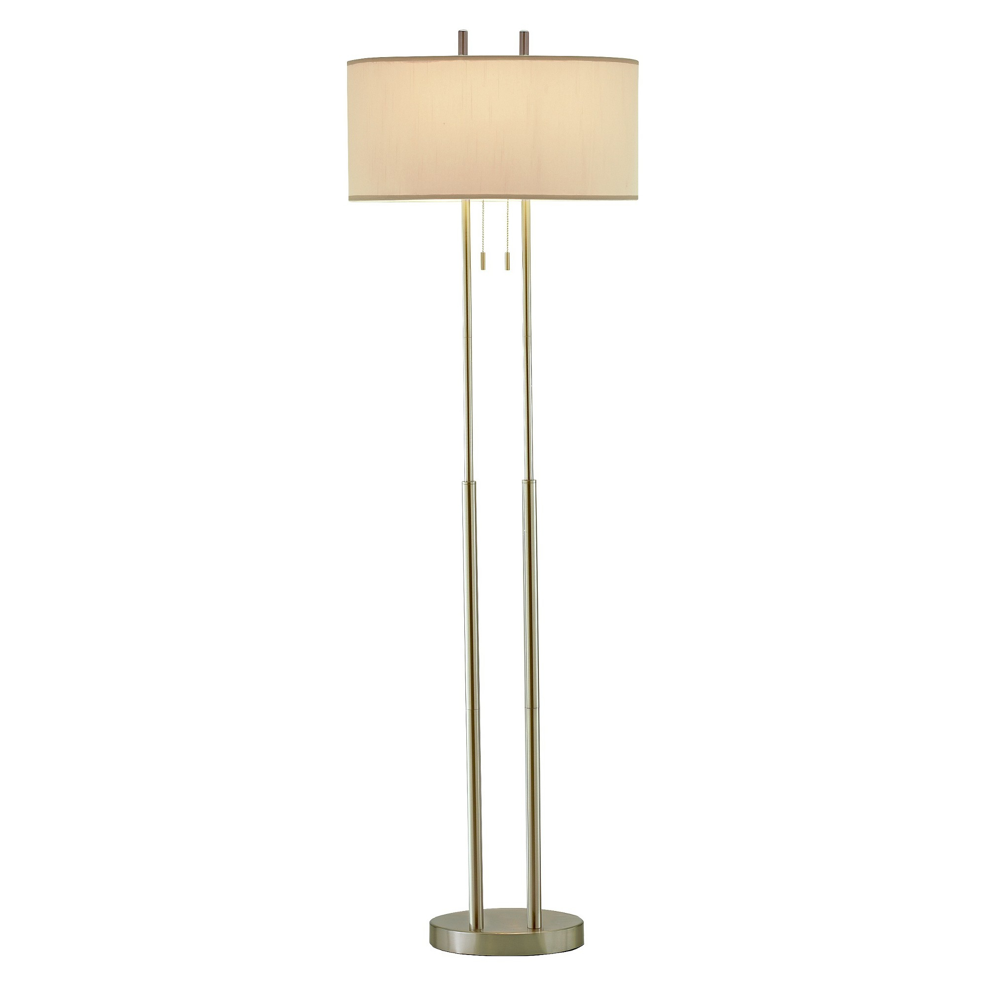 Adesso Duet Floor Lamp Silverivory In 2019 Silver Floor for measurements 2000 X 2000