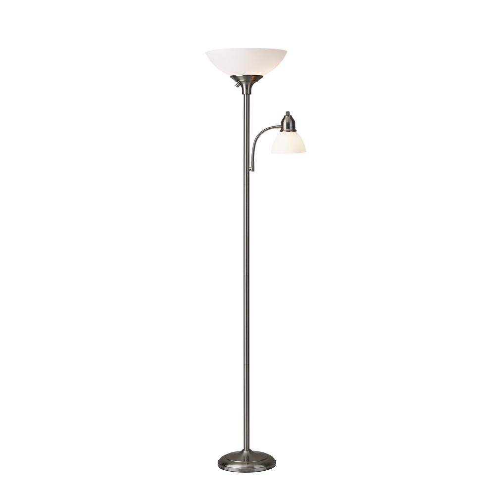 Adesso Glenn 71 In Steel Floor Lamp throughout proportions 1000 X 1000