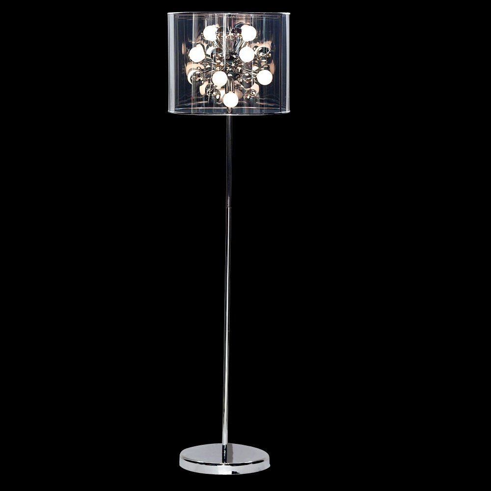 Adesso Lighting 3261 22 12 Light Starburst Floor Lamp Steel with size 1000 X 1000