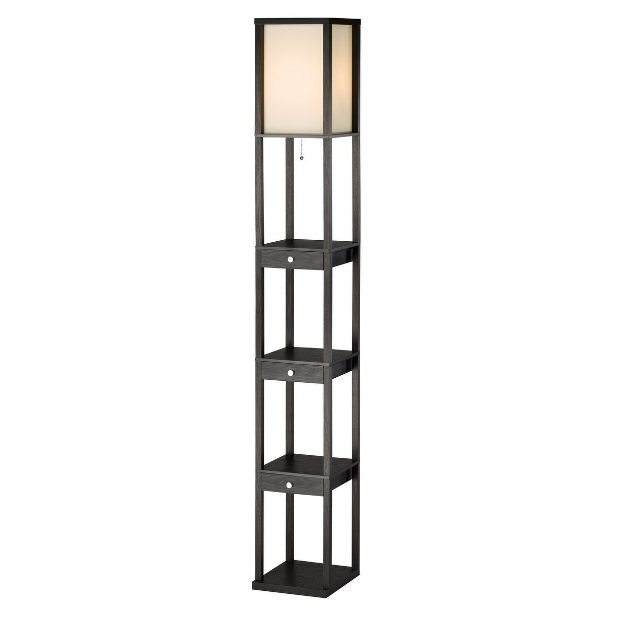 Adesso Murray Three Drawer Shelf Lamp pertaining to size 1227 X 1227