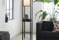 Adesso Parker 3133 Shelf Lamp With Drawer Black 3133 01 throughout proportions 3200 X 3200