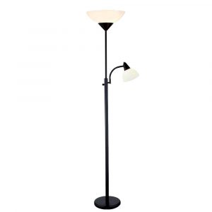 Adesso Piedmont 71 In Black Combo Floor Lamp with sizing 1000 X 1000
