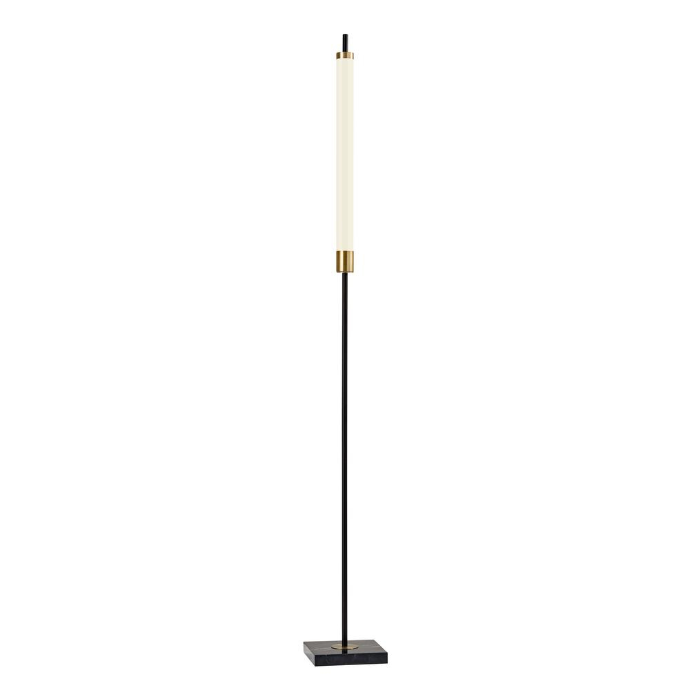 Adesso Piper 72 In Integrated Led Black Floor Lamp for sizing 1000 X 1000