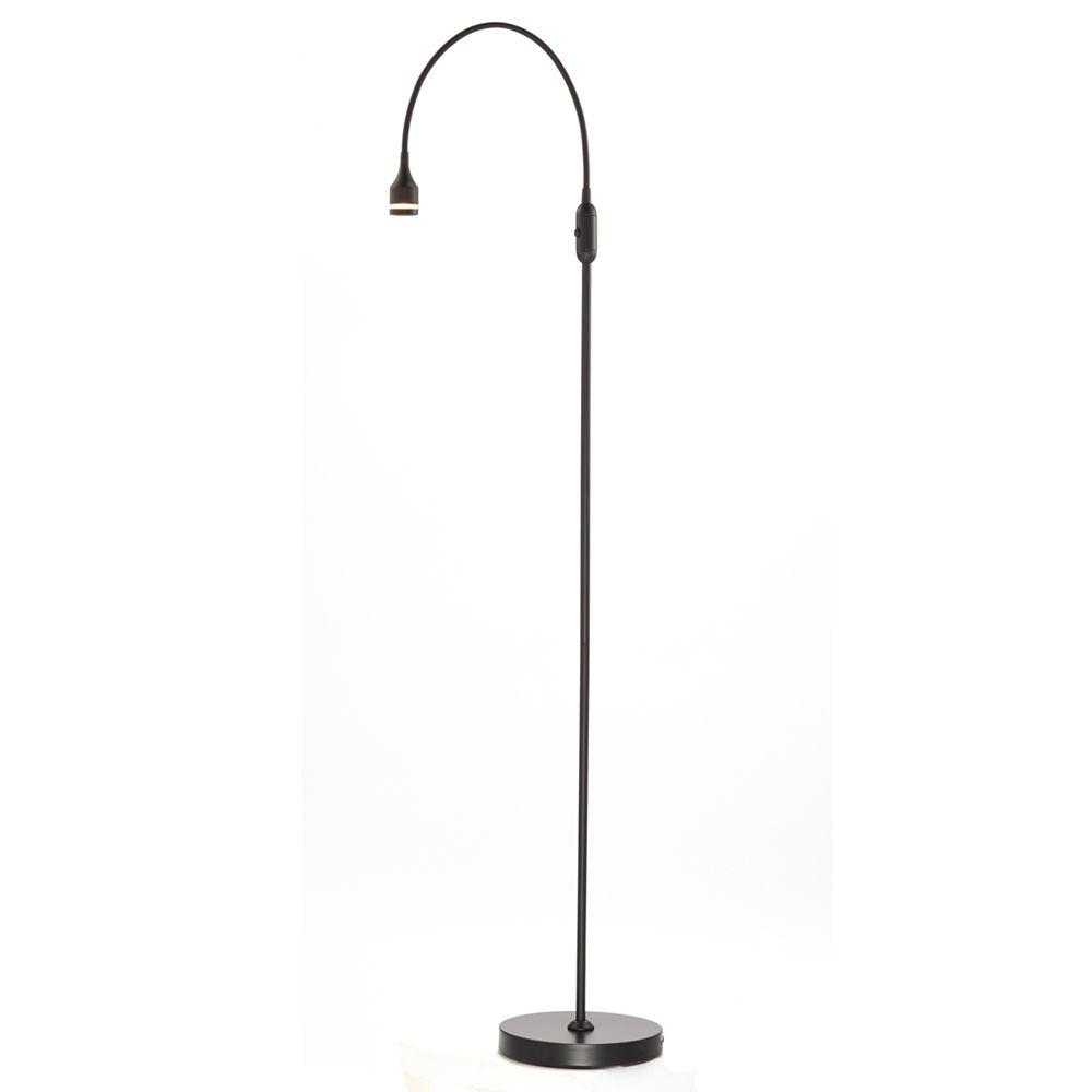Adesso Prospect 56 In Black Led Floor Lamp intended for size 1000 X 1000