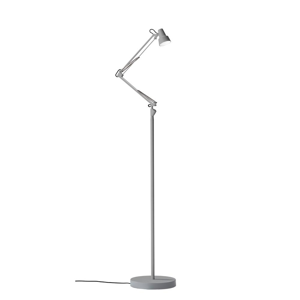 Adesso Quest 65 In Integrated Led Grey Floor Lamp regarding dimensions 1000 X 1000