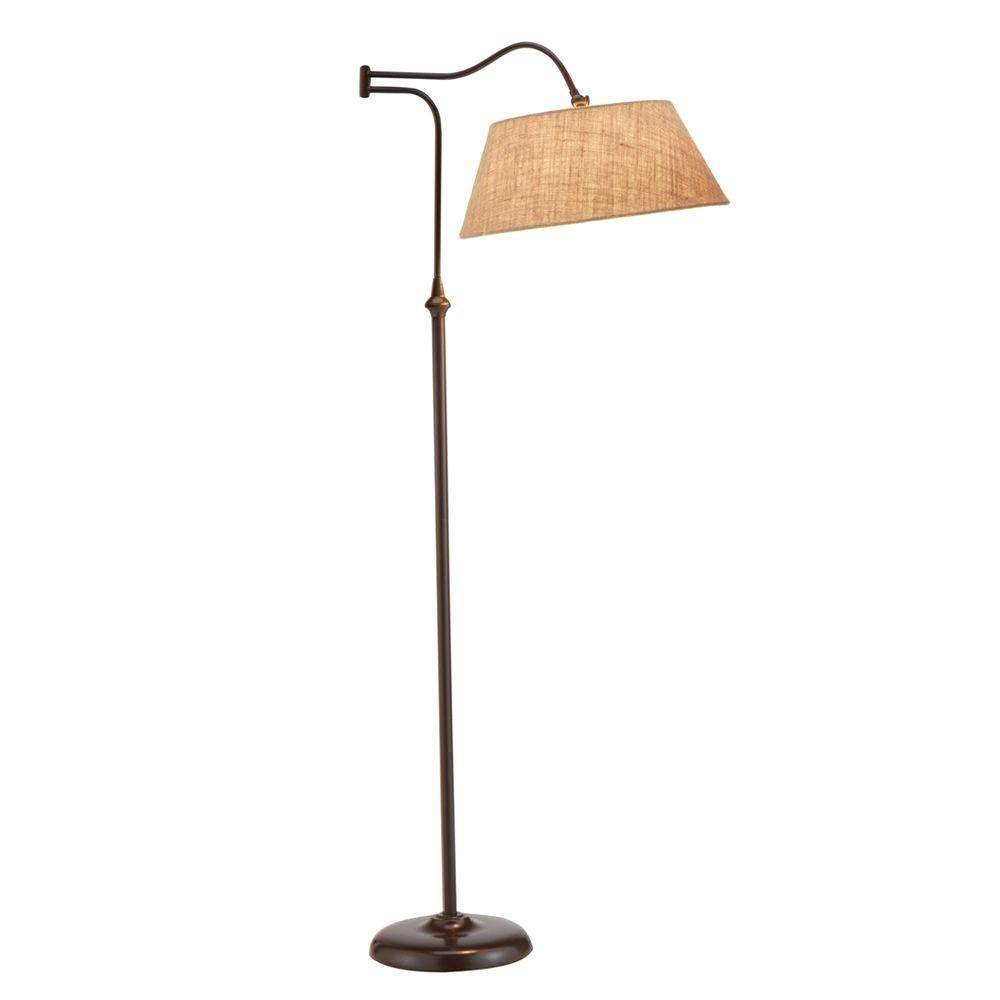 Adesso Rodeo 61 In H Antique Bronze Floor Lamp intended for sizing 1000 X 1000