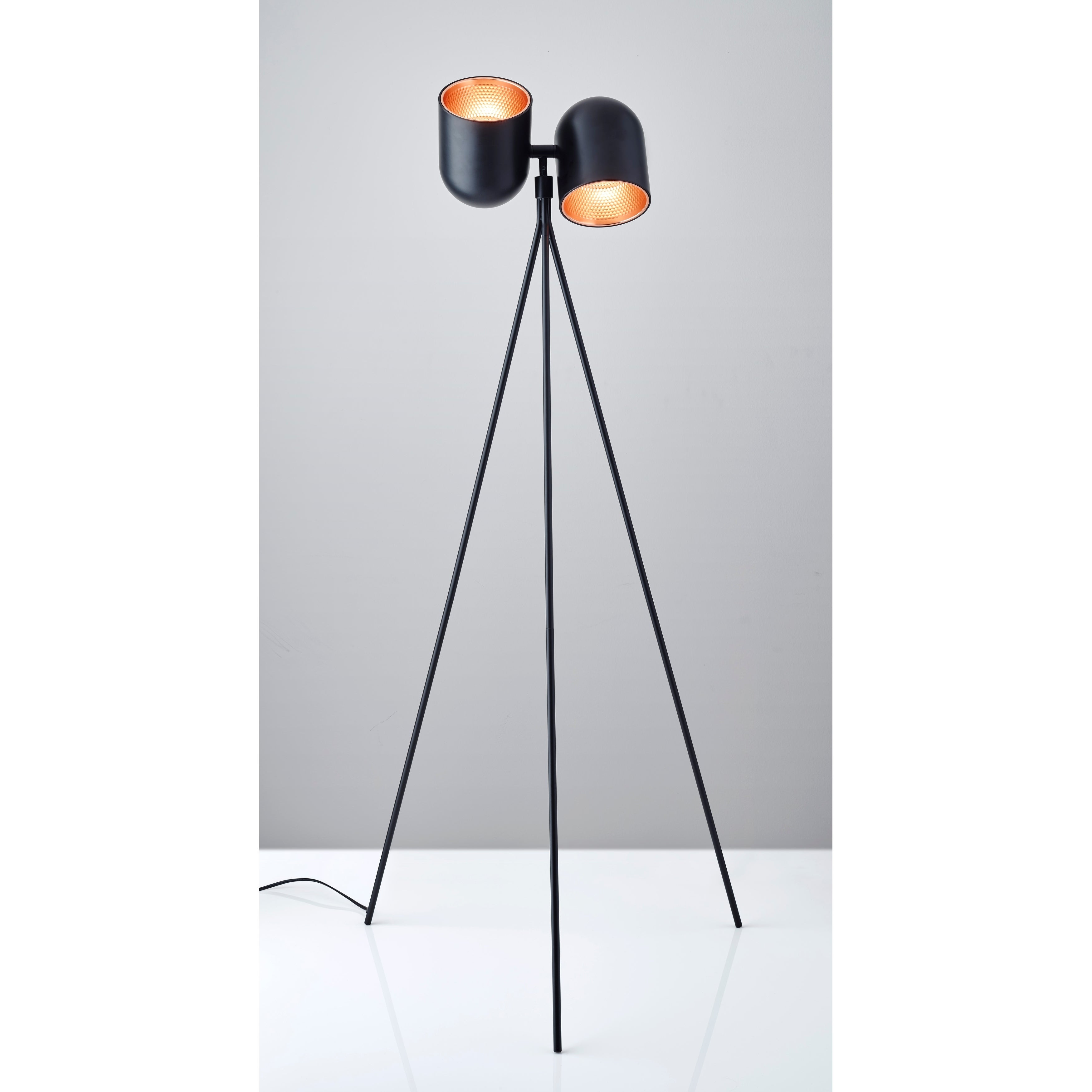 Adesso Simon Matte Black Floor Lamp within sizing 3500 X 3500