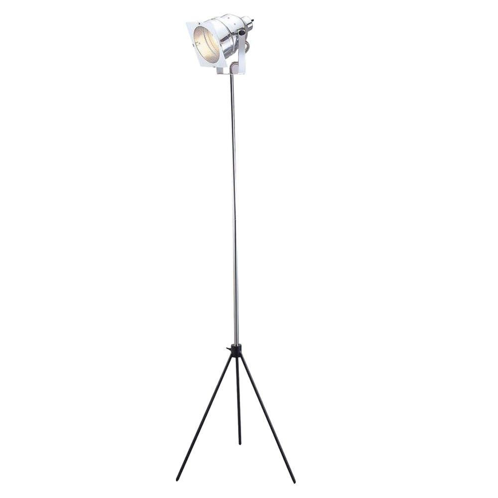 Adesso Spotlight 61 In Chrome Floor Lamp Lamps Floor intended for size 1000 X 1000