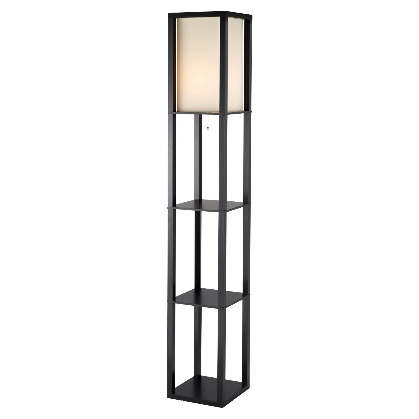 Adesso Titan 3193 Tall Shelf Floor Lamp Black In 2019 in proportions 1600 X 1600