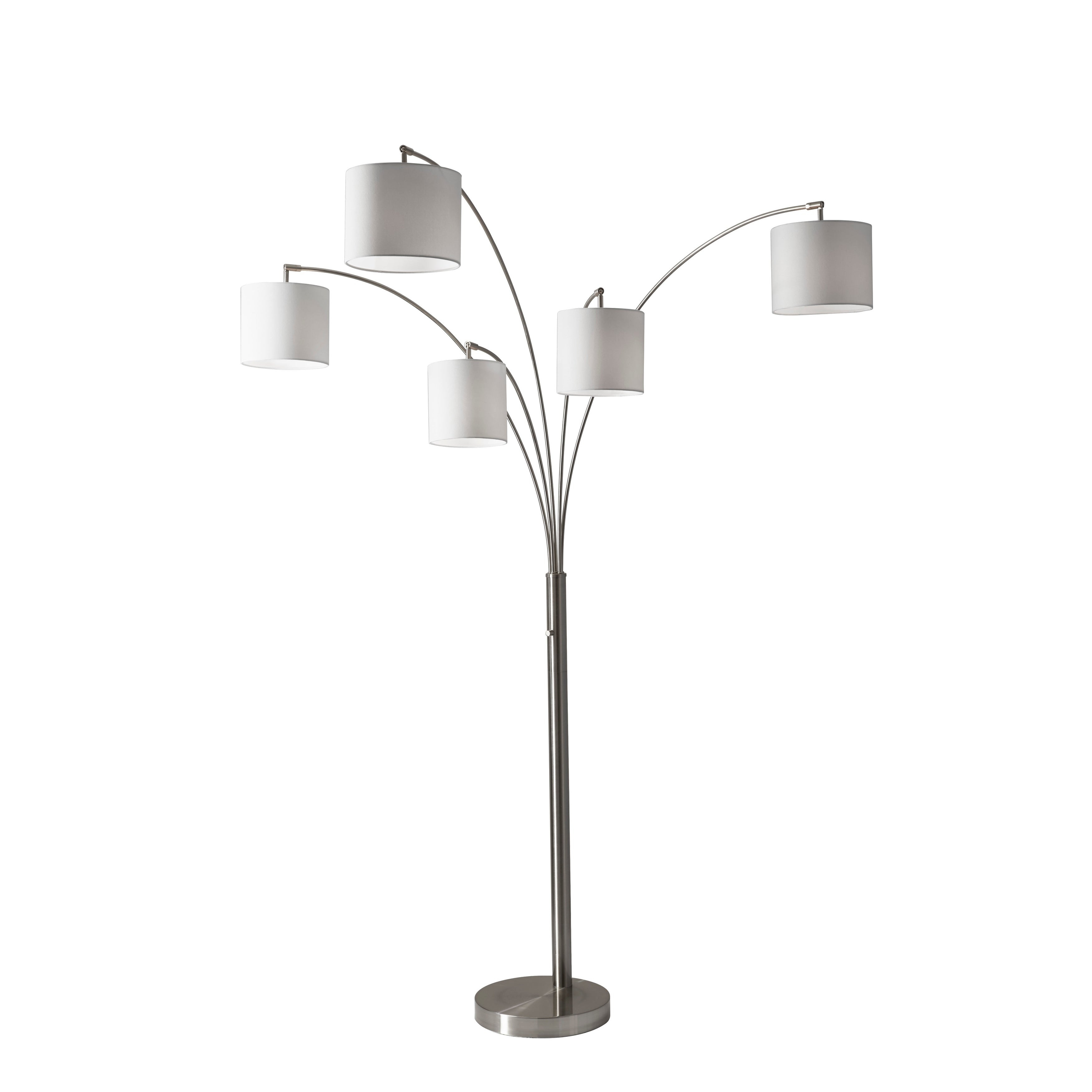 Adesso Trinity 5 Arm Arc Lamp inside dimensions 3500 X 3500