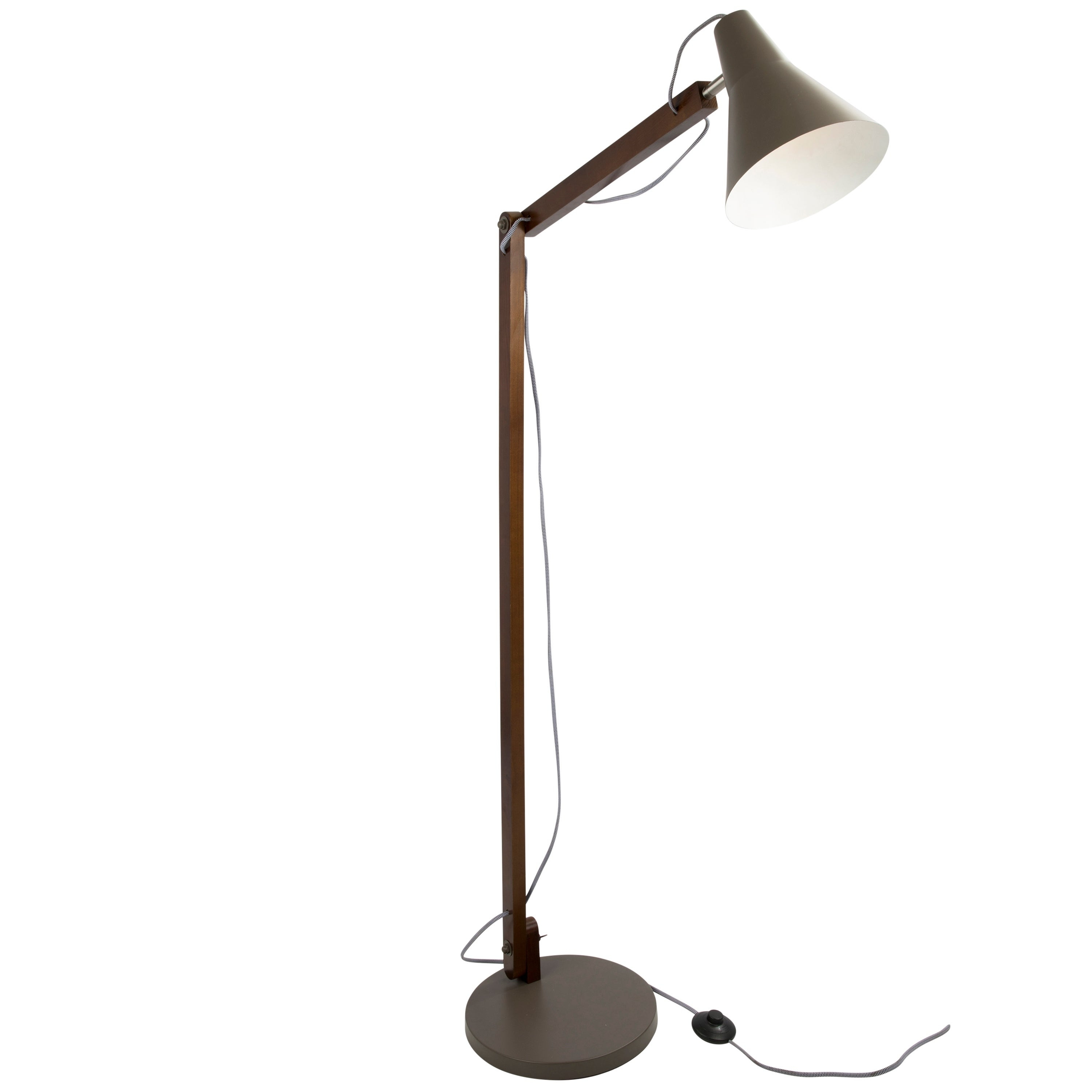 Adjustable Floor Lamp In Walnut And Gray Finish Id 3734295 with regard to size 3000 X 3000