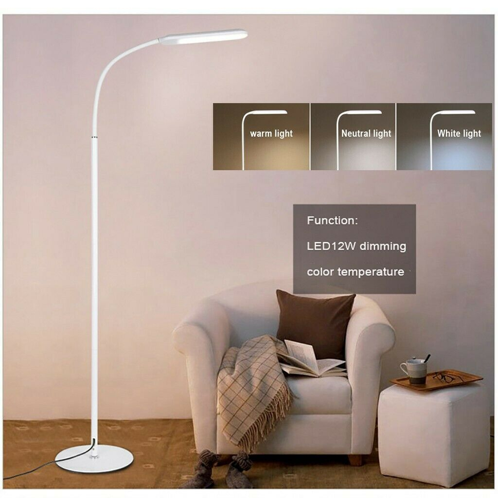 Adjustable Led Floor Lamp Standing Dimmable Reading Light throughout proportions 1024 X 1024