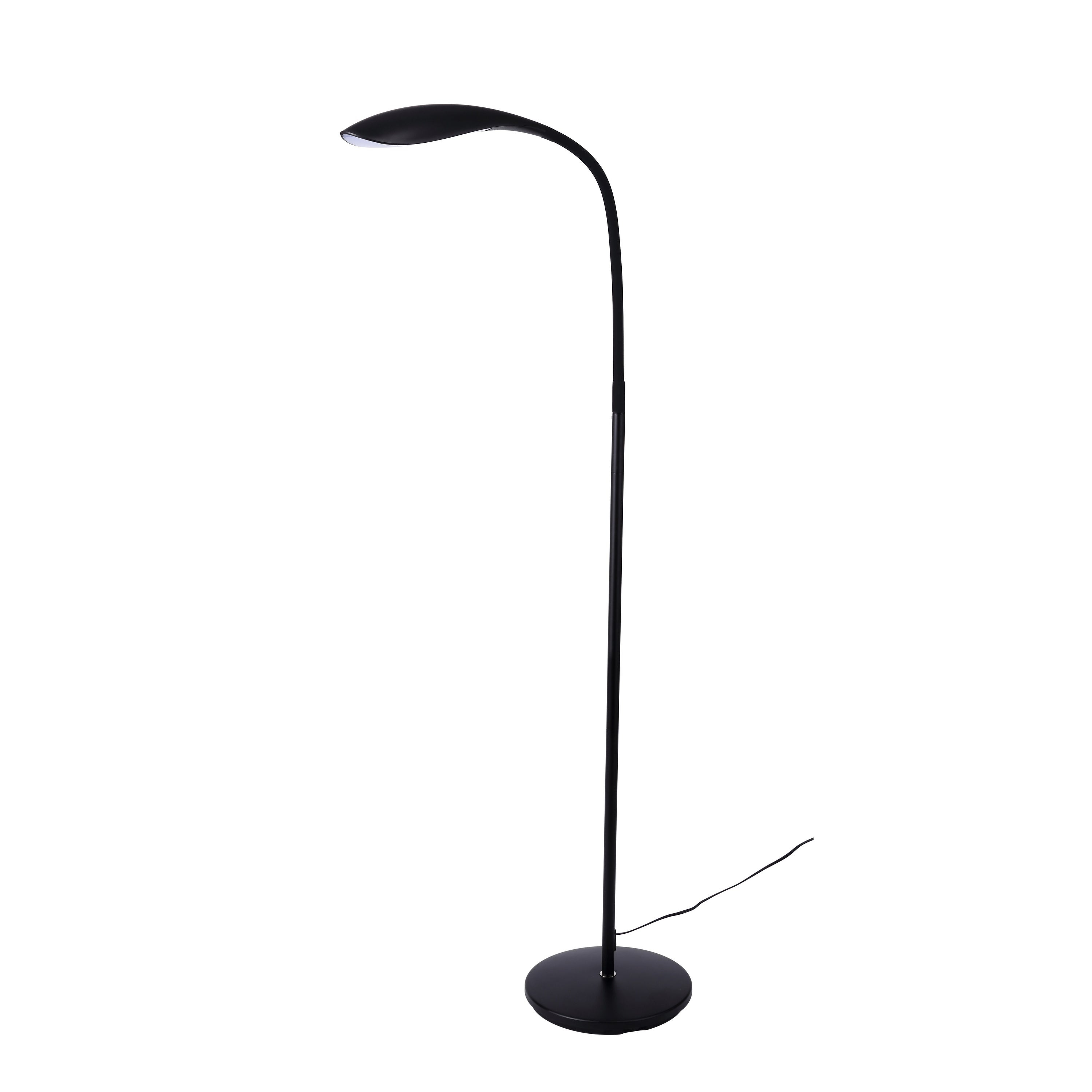 Adjustable Silicone Neck Led Floor Lamp 12w 800 Lumens Black regarding proportions 3000 X 3000