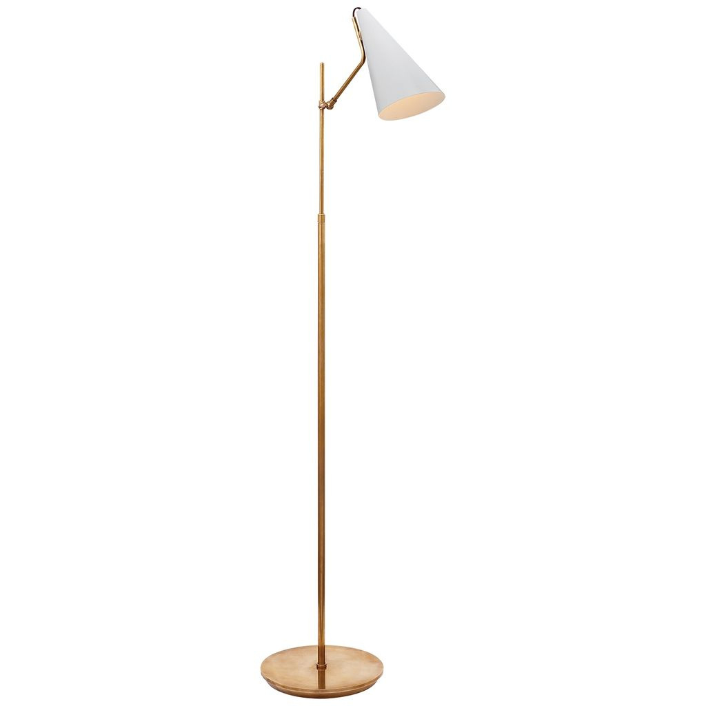 Aerin Aerin Clemente Floor Lamp In Hand Rubbed Antique Brass With Plaster White within size 1024 X 1024