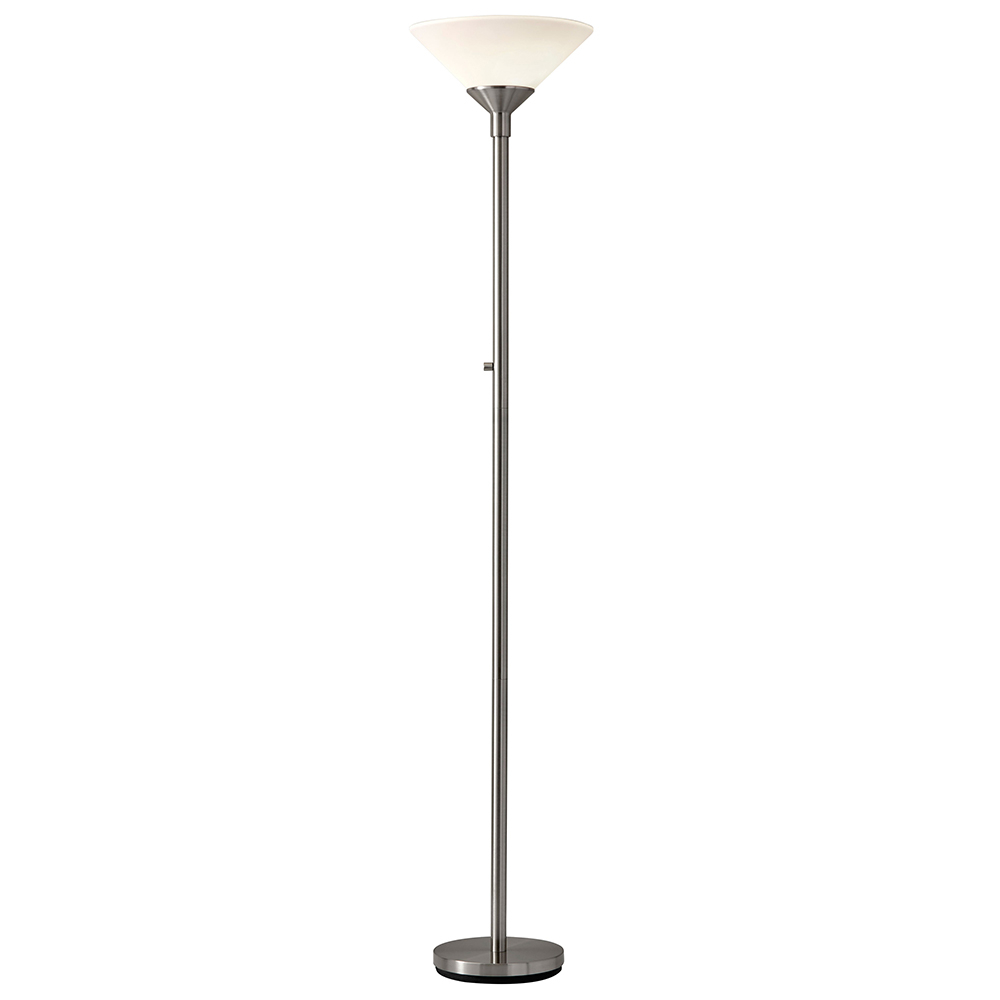 Agea Torchiere Lamp Brushed Steel with regard to sizing 1000 X 1000