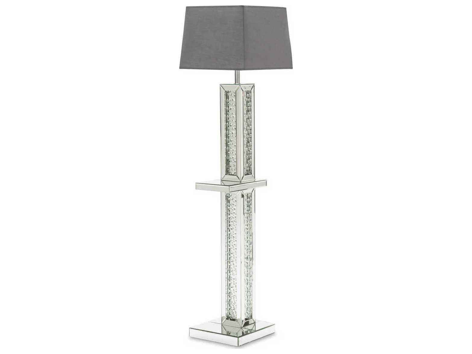 Aico Furniture Montreal Crystal Glass Floor Lamp with regard to size 1567 X 1175