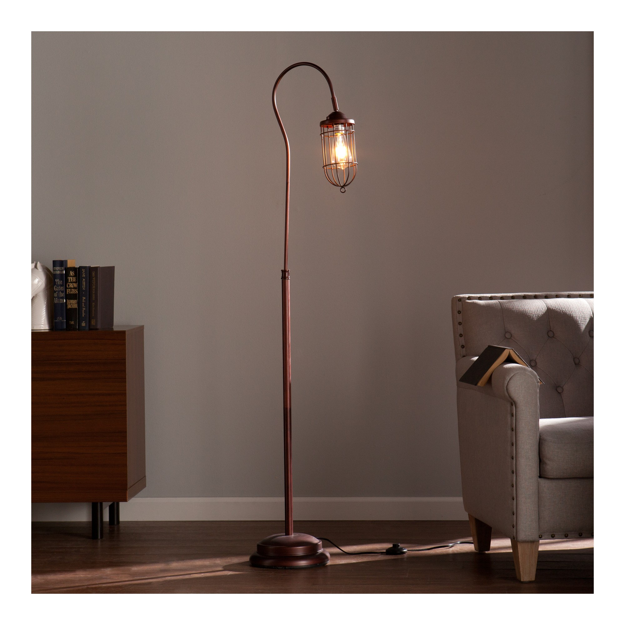 Aiden Lane Taranis Floor Lamp Brushed Bronze Includes with regard to size 2000 X 2000