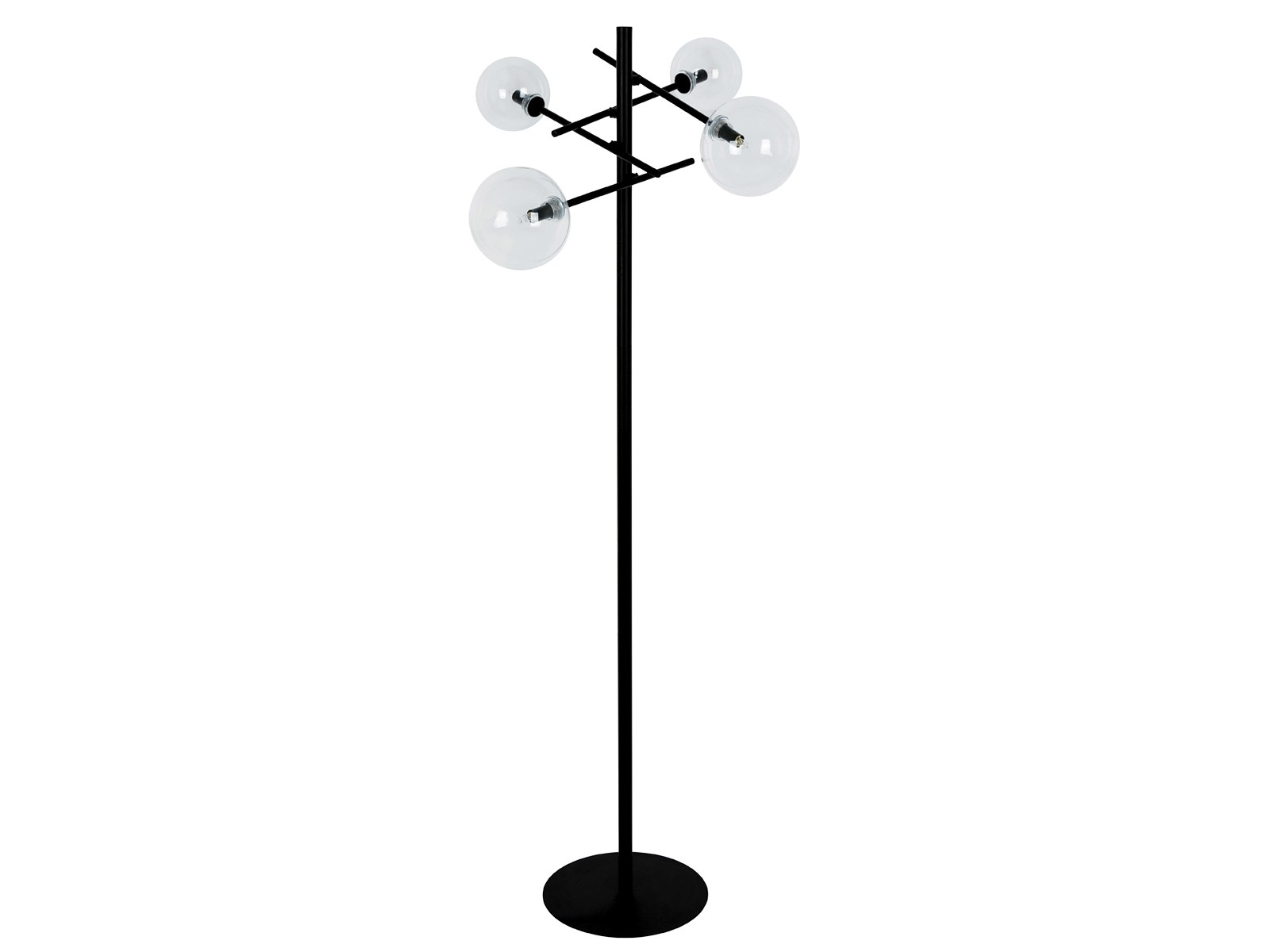 Aksel 4 Light Floor Lamp In Black in measurements 1600 X 1200