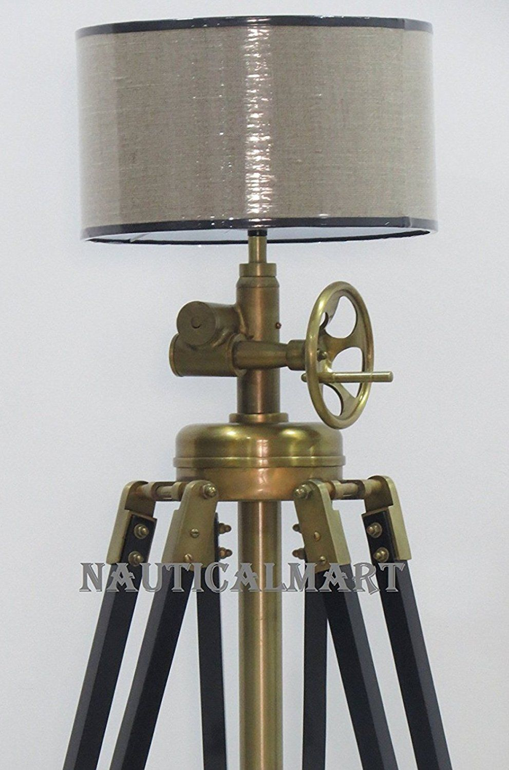 Al Nurayn Nautical Royal Marine Tripod Floor Lamp intended for measurements 991 X 1500