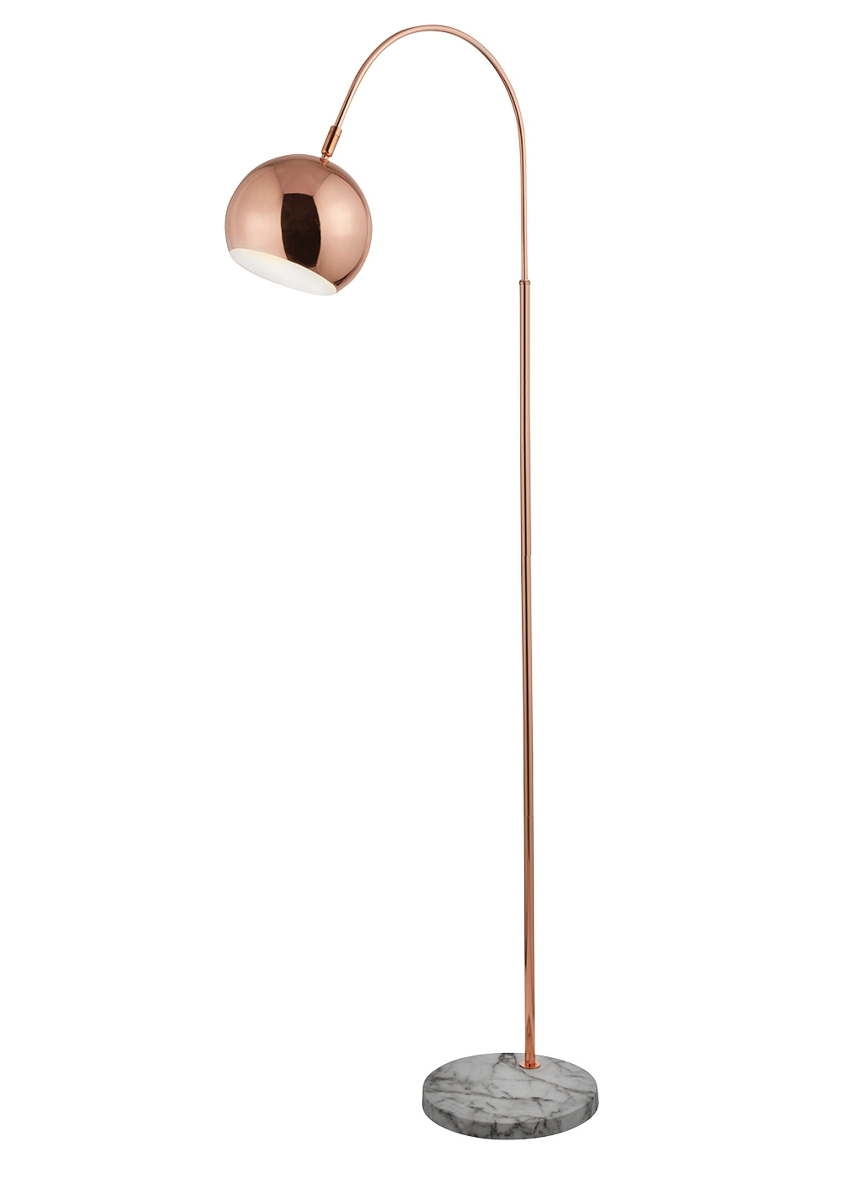 Alana Marble Base Floor Lamp H140cm X W24cm Metallic In with regard to dimensions 1691 X 2368