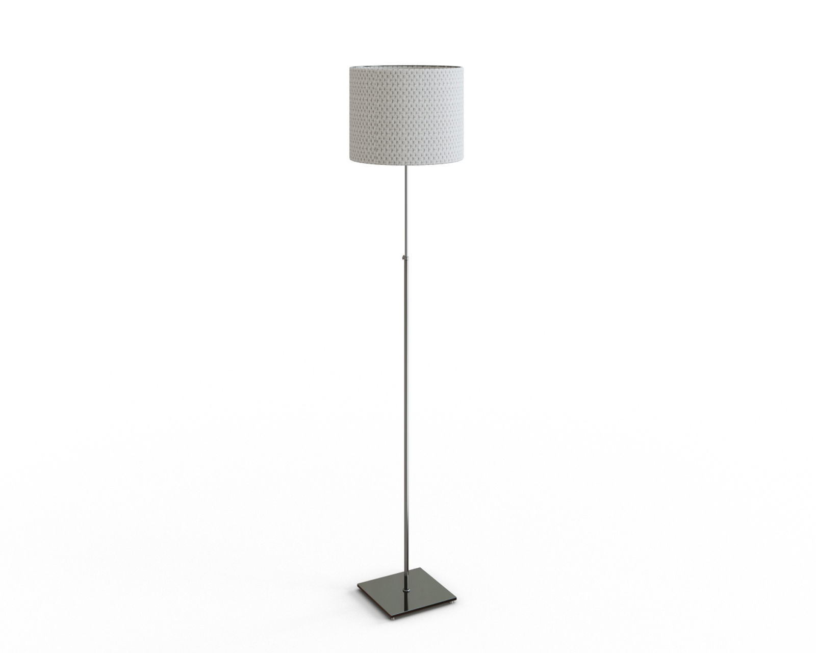 Alang Floor Lamp With Led Bulb Nickel Plated White 3d Model throughout dimensions 1600 X 1280