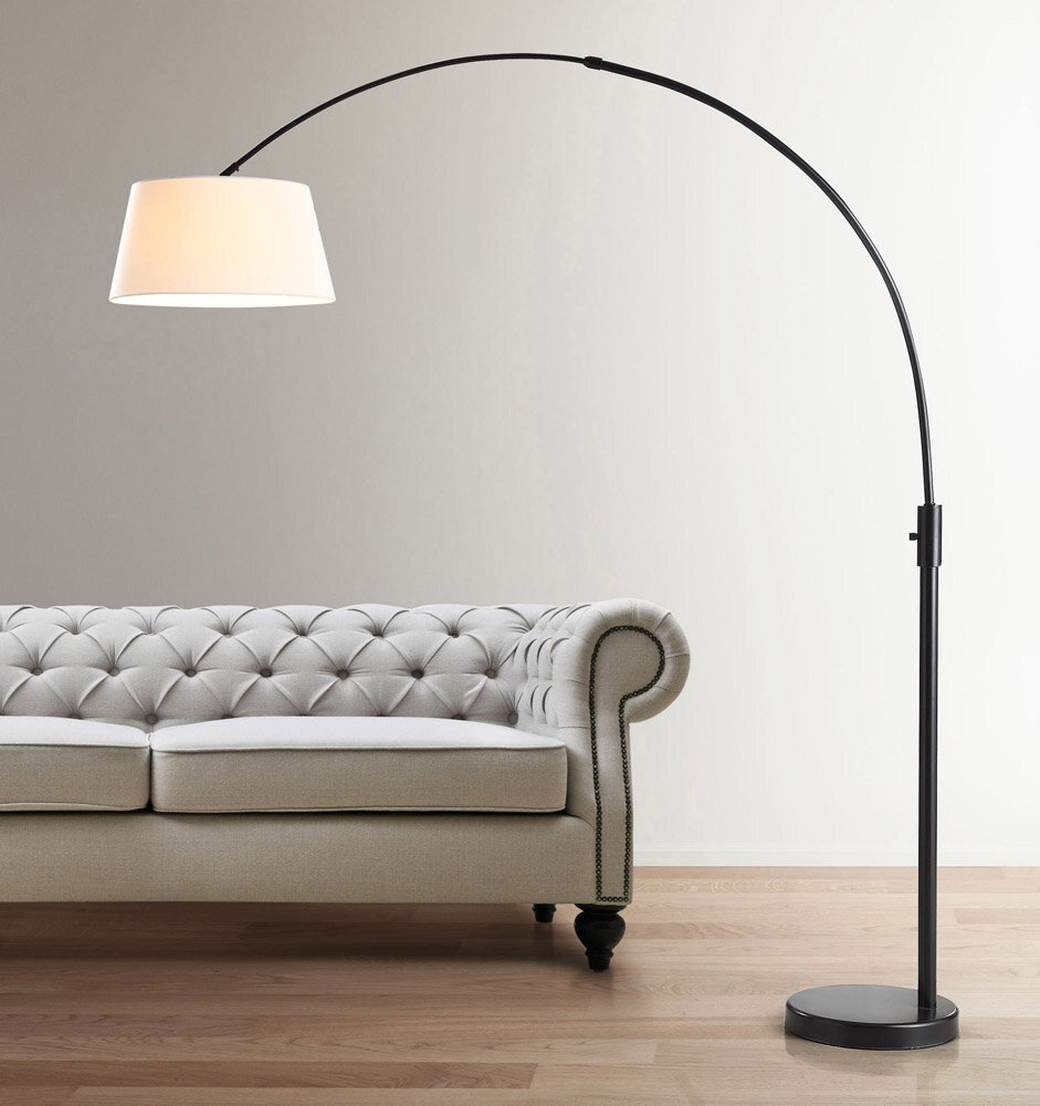 Aldusa 82 Arched Metal Floor Lamp throughout dimensions 941 X 1000