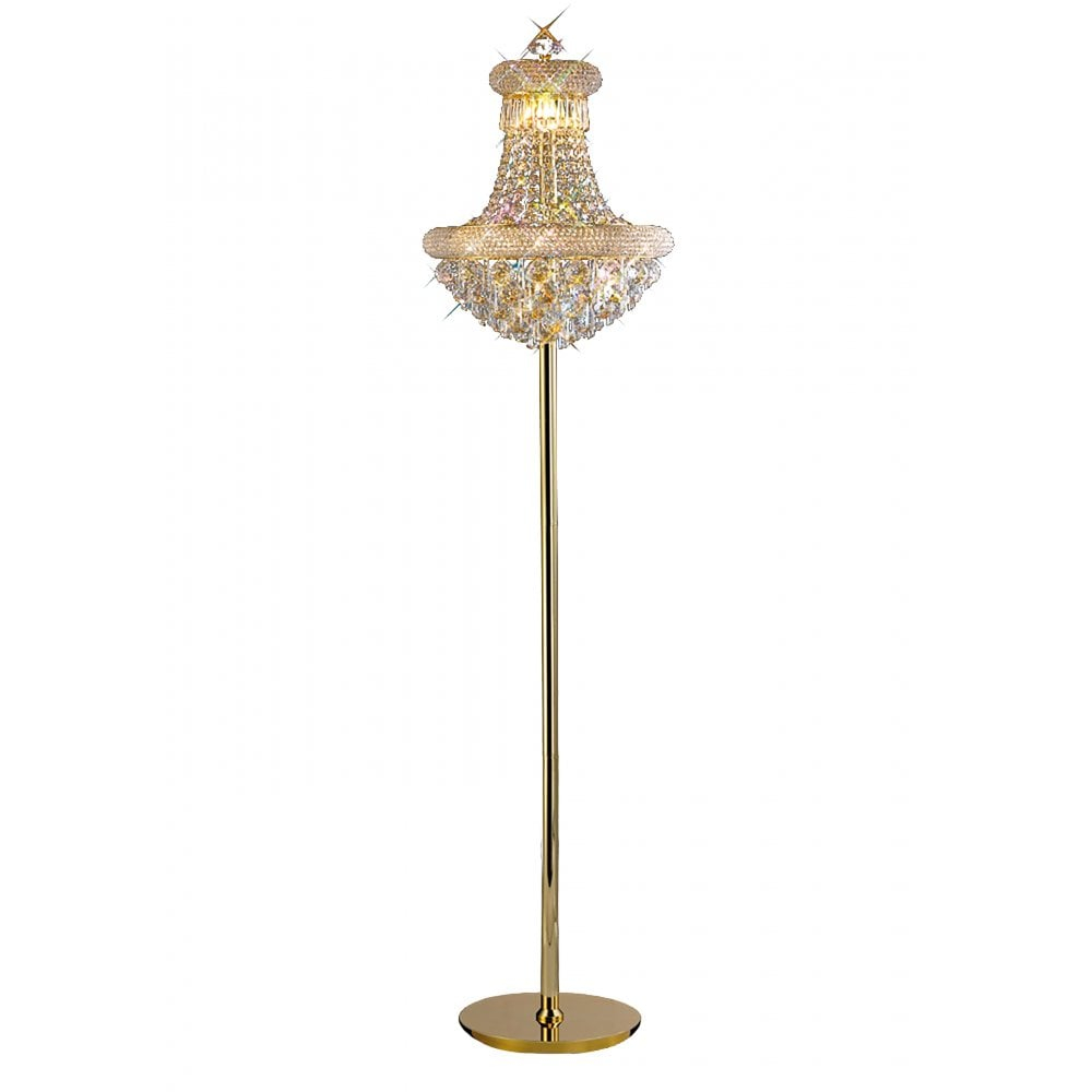 Alexandra 8 Light Floor Lamp French Gold with sizing 1000 X 1000