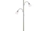 Alexei Brushed Nickel Gooseneck Torchiere Floor Lamp with regard to dimensions 1000 X 1000