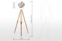 Alfred Tripod Floor Lamp Black in size 1320 X 686