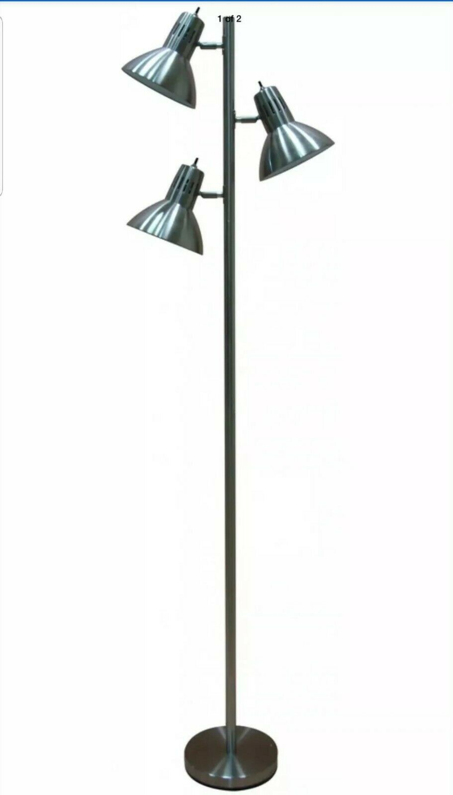 Allen Roth Embleton 68 Brushed Nickel Multi Head Floor Lamp With Metal Shades for proportions 911 X 1598