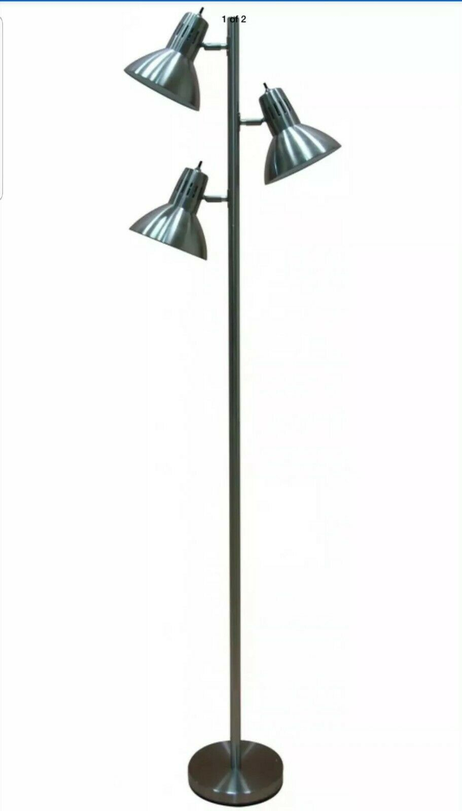 Allen Roth Embleton 68 Brushed Nickel Multi Head Floor Lamp With Metal Shades within size 911 X 1598