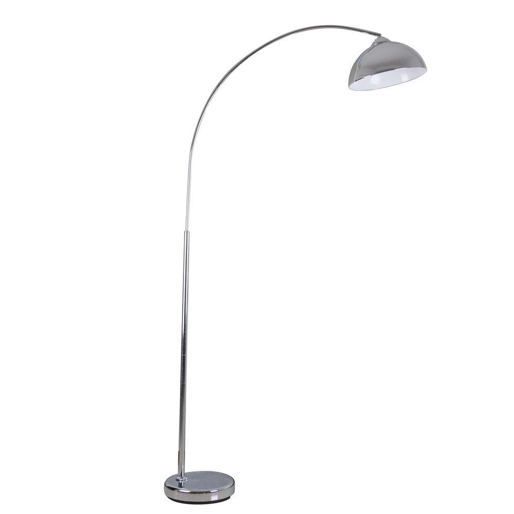 Alsy 742 In Chrome Arc Floor Lamp with proportions 1000 X 1000