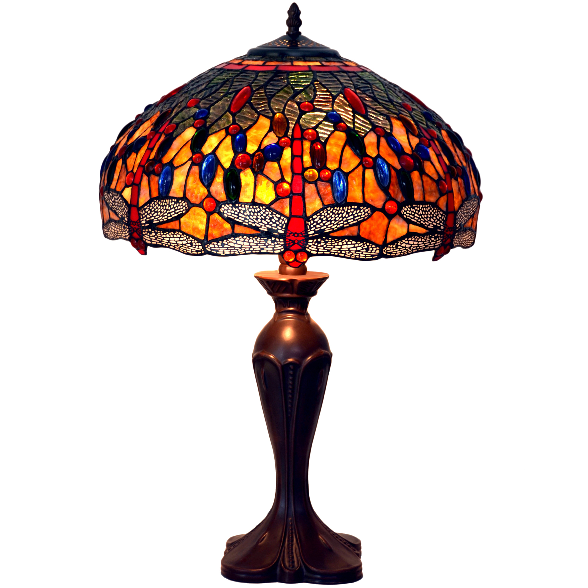 Amartya Leadlight Dragonfly Tiffany Table Lamp regarding proportions 2000 X 2000