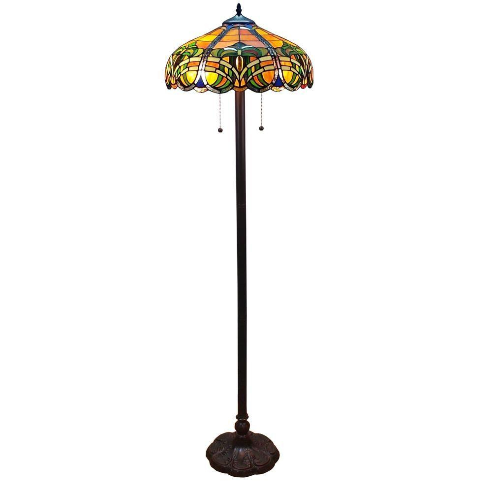 Amora Lighting 61 In Tiffany Style Baroque Floor Lamp intended for sizing 1000 X 1000