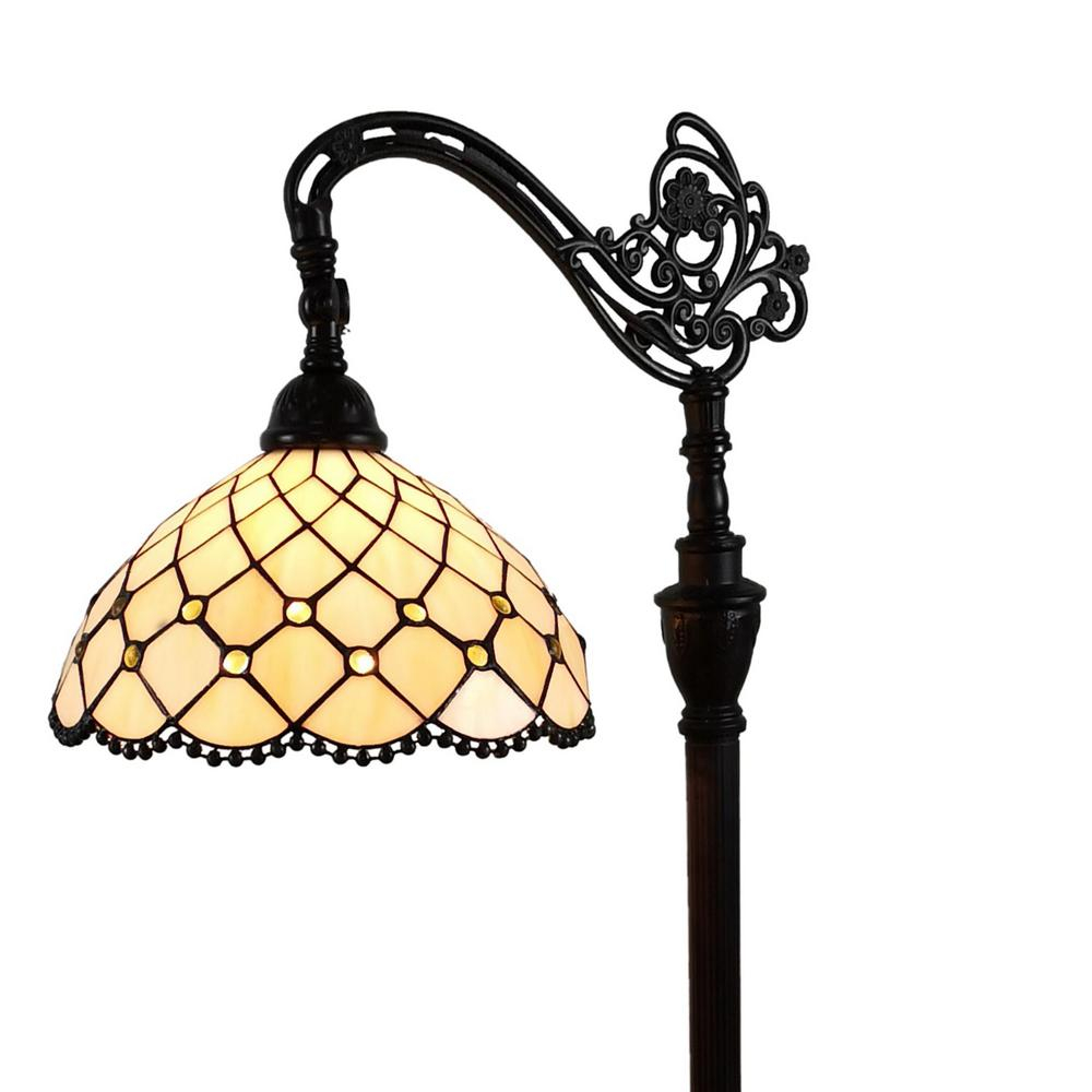 Amora Lighting 62 In Tiffany Style Jewel Reading Lamp pertaining to measurements 1000 X 1000