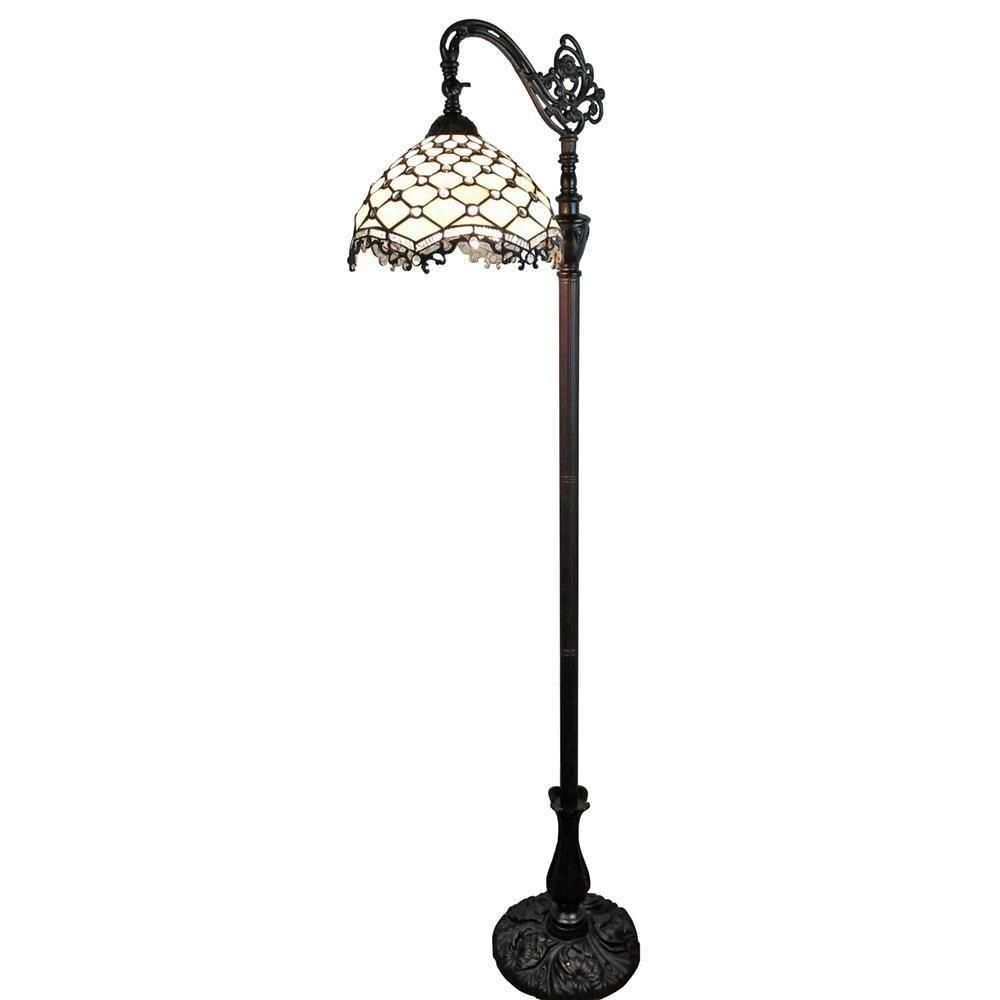 Amora Lighting 62 In Tiffany Style Jeweled Reading Floor intended for size 1000 X 1000