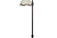 Amora Lighting 62 In Tiffany Style Jeweled Reading Floor Lamp inside proportions 1000 X 1000