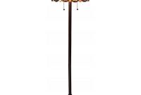 Amora Lighting 63 In Multi Colored Tiffany Style Double Light Floor Lamp for measurements 1000 X 1000