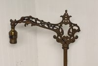 Antique 1920s Ornate Cast Iron Bridge Arm Floor Lamp With for dimensions 2448 X 2448