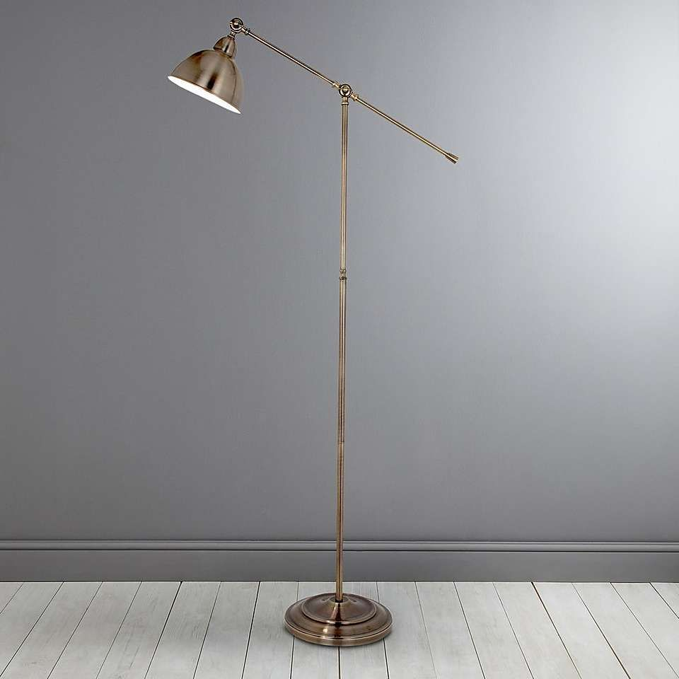 Antique Brass Lever Arm Floor Lamp Antique Brass Floor with regard to sizing 960 X 960