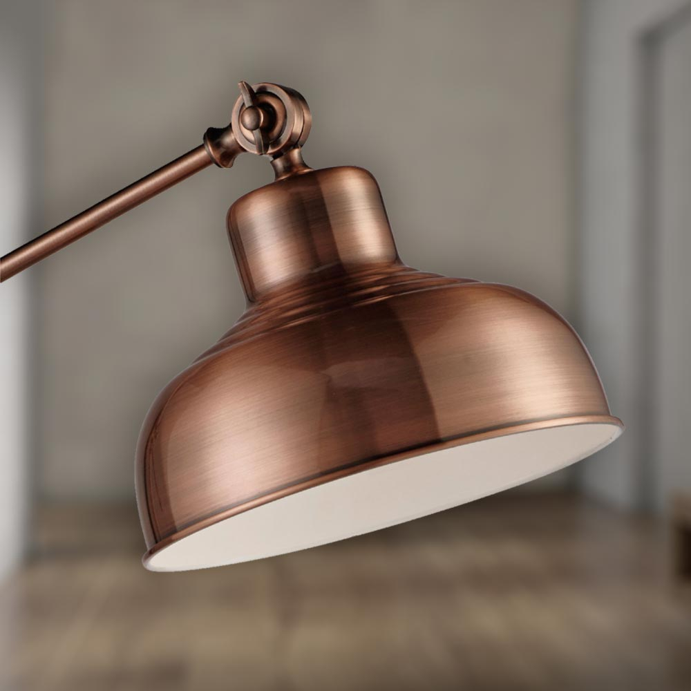 Antique Copper Industrial Floor Lamp Cl 32257 inside proportions 1000 X 1000