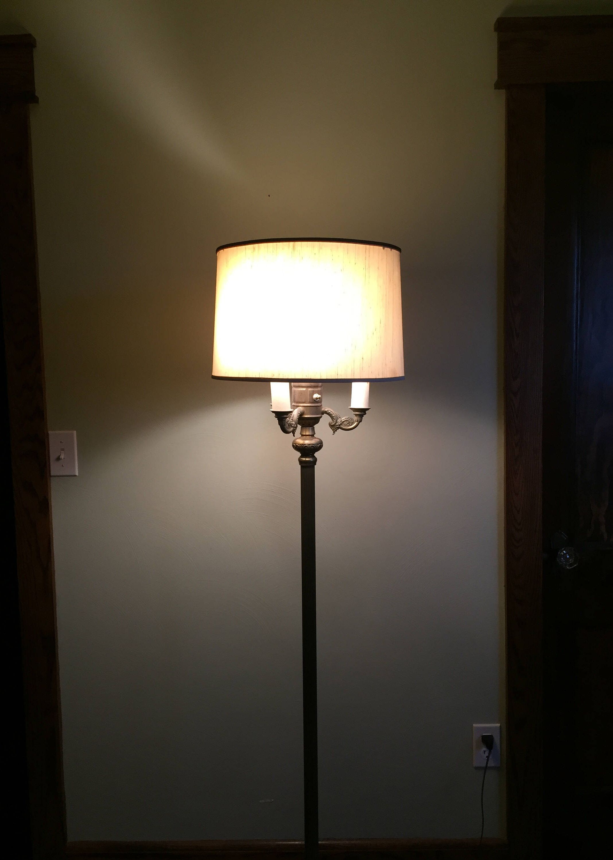 Antique Floor Lamp Vintage Four Light Torchiere Brass Lamp regarding size 2136 X 2994